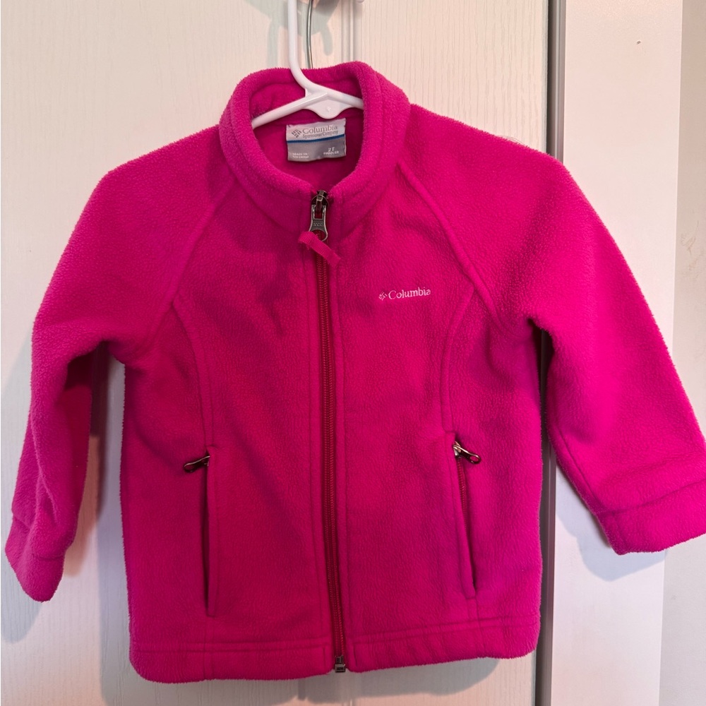 Columbia Kids Bright Pink Fleece Jacket